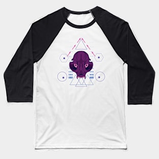 Purple Skull Baseball T-Shirt